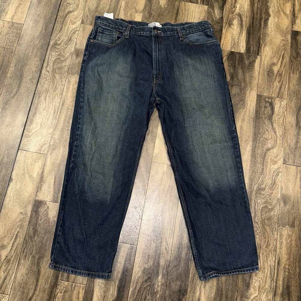 Levi's Signature‎ Dark Wash Denim Jeans Men's Relaxed Fit Size 42x30